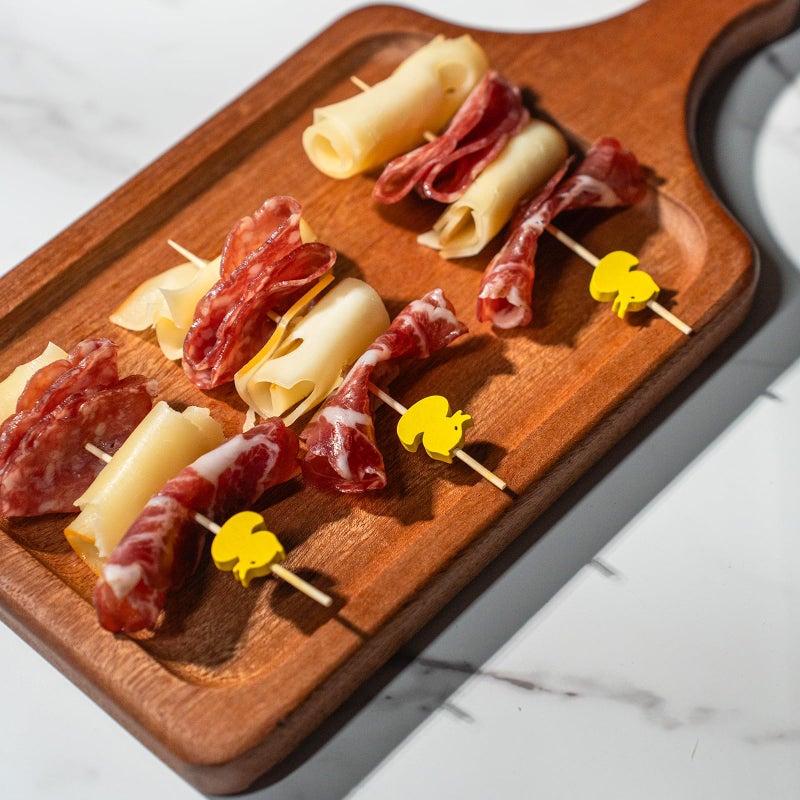 PuTwo Toothpicks 100 Counts Picks Handmade Natural Bamboo Cocktail Sticks,Yellow Ducks - Image 5